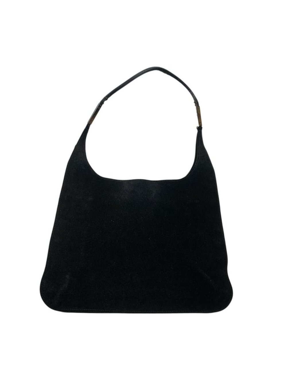 Gucci 001 Suede Bag Shoulder Black